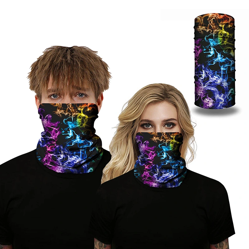 Wholesale In Stock Fashion Outdoors Starry Sky Design Seamless Face Tube Bandanas