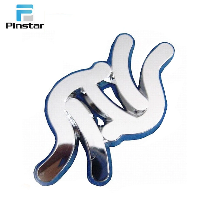 Factory price die cut white bowling shaped collar safety lapel pins