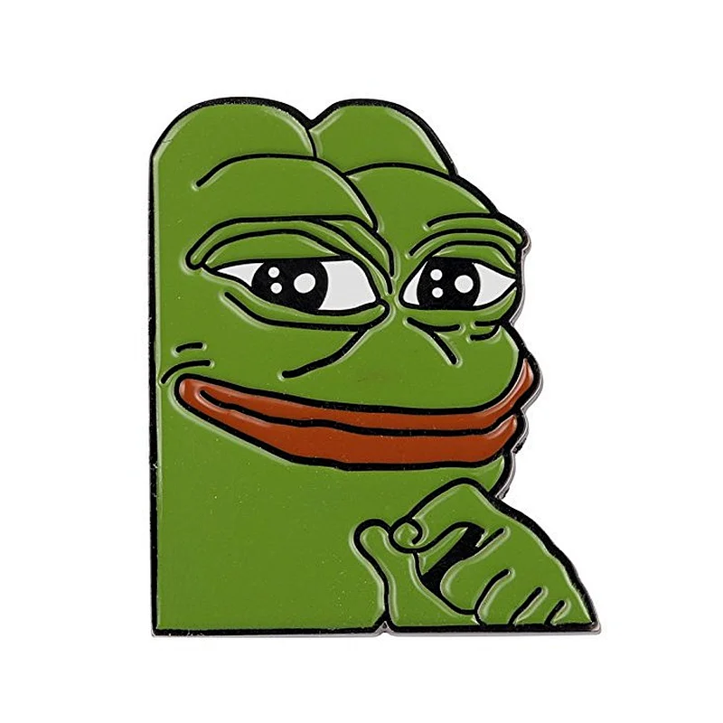 Popular cheap funny cartoon frog custom Metal Lapel Pin