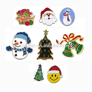Holiday Gifts Metal Crafts 8 Assorted Brooch Christmas Lapel Pins