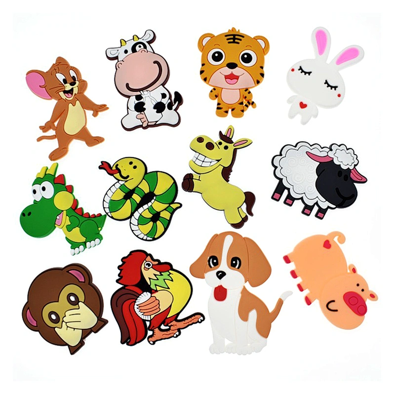 Factory Custom Cartoon Cute Soft PVC 3D Rubber Fridge Magnet