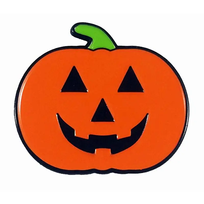 custom Halloween  pumpkin hard enamel lapel pin for decoration