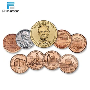 Factory promotional various styles' antiqu gold copy coins with exquisite designs