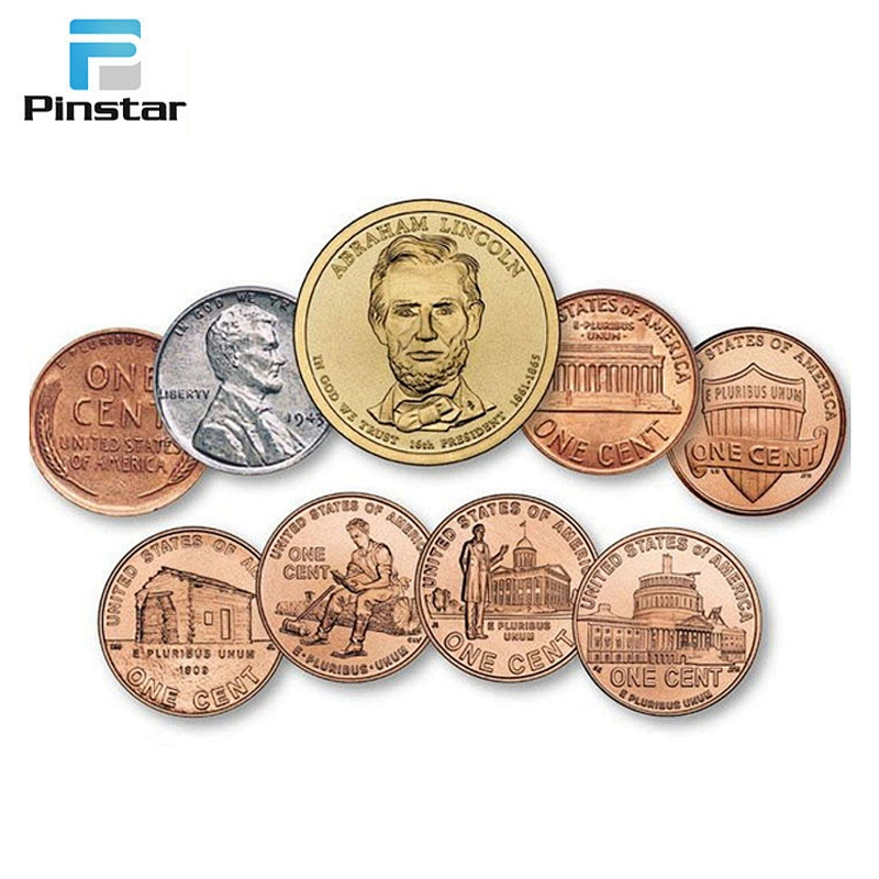 Factory promotional various styles' antiqu gold copy coins with exquisite designs