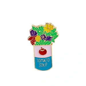 Summer Fashion Fresh Style Brooch Flower and Tree Enamel Lapel Pins