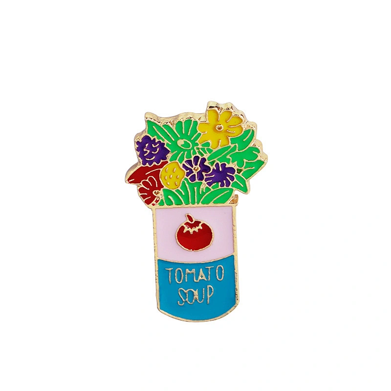 Summer Fashion Fresh Style Brooch Flower and Tree Enamel Lapel Pins