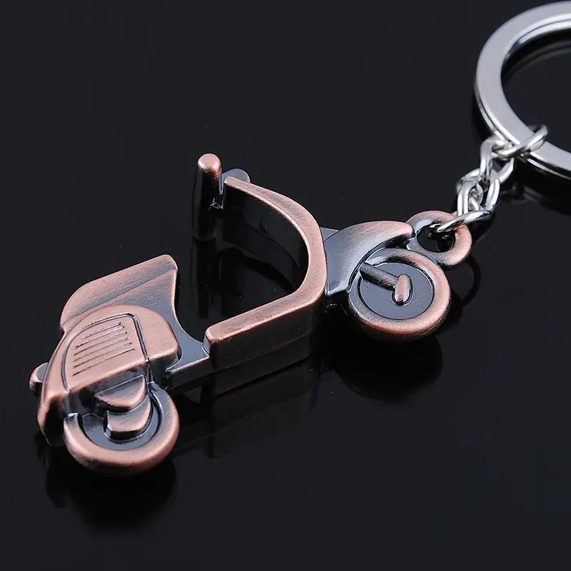 Customized 3D motorcycle metal key chain for wholesale