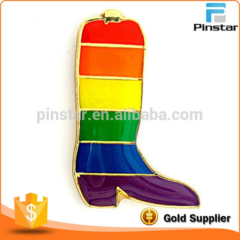 Rainbow Party LGBT Gay Lesbian Pride Balloon Pin Badge
