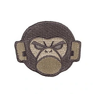 Custom Angry Monkey Embroidery Patches For T-shirts
