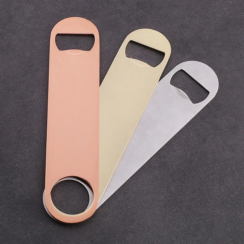 Wholesale Promotional Stainless Gold Silver Copper Openers Custom Logo Beer Bottle Opener