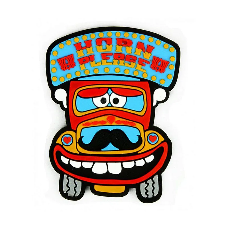 Cheap Custom PVC 3D colorful cartoon bulk fridge magnet