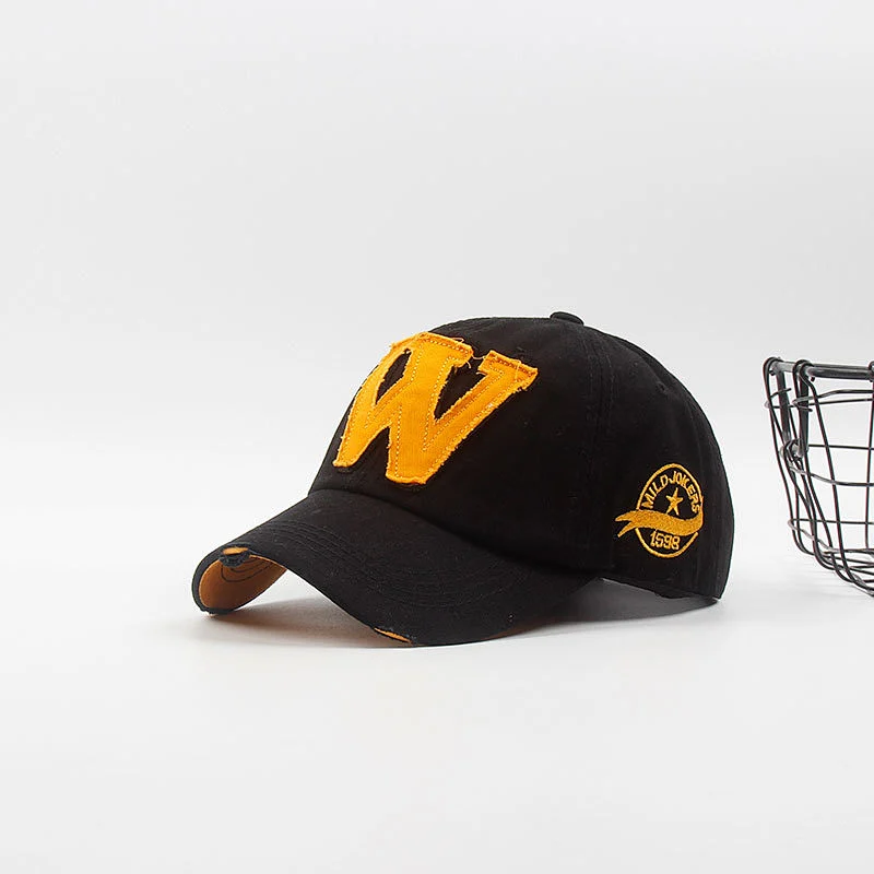 High Quality Custom Logo Jean Material 6 Panel Baseball Cap Hats