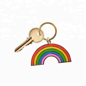 3D custom Logo Zinc alloy plating metal soft enamel keychains