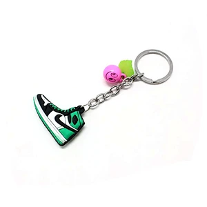 Hot selling different styles sport shoes high quality custom pvc keychains