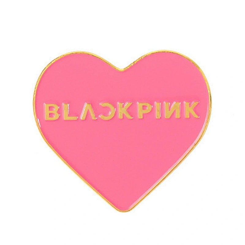 Custom Cute Lapel Pin KPOP Korean Idol Team Logo Enamel Metal Badge with Who Stick Lights Shape