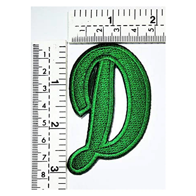 Green Letter Patch School Alphabet Font Full lace Patch Alphabet Letters A-Z Iron Sew On Embroidered Applique