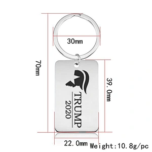 Keep America Great Trump Stainless Steel Metal Keychain Tags