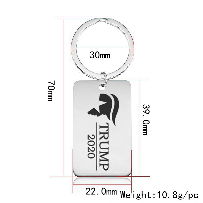 Keep America Great Trump Stainless Steel Metal Keychain Tags