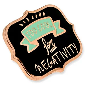 Wholesale Customized Letter Hard Enamel Pin Metal Badge