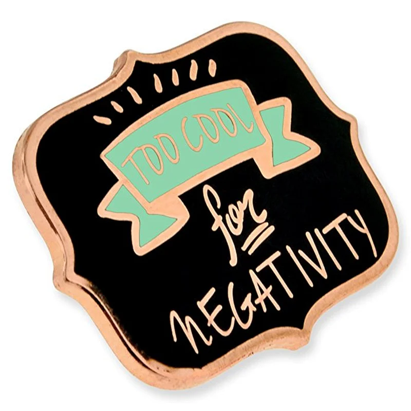 Wholesale Customized Letter Hard Enamel Pin Metal Badge