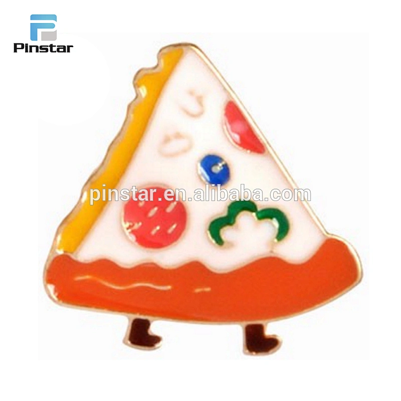 Soft enamel metal custom domino's pizza lapel pin badge making