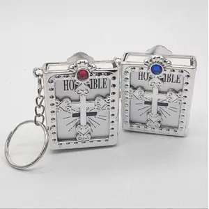 In Stock low MOQ wholesale Cross Bible key chain