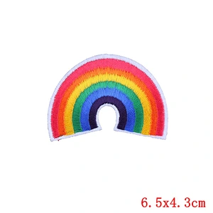 High quality LGBT rainbow custom embroidery patches sew on / iron on for clothing