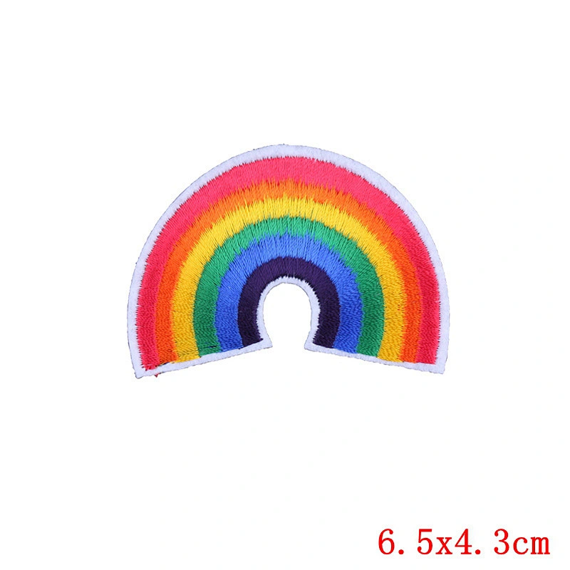 High quality LGBT rainbow custom embroidery patches sew on / iron on for clothing