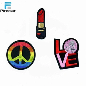 China embroidery patch factory custom iron on pocket