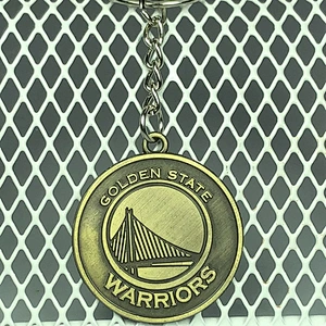 Antique Copper Pendant Metal Bag Keychains Basketball Team keychain