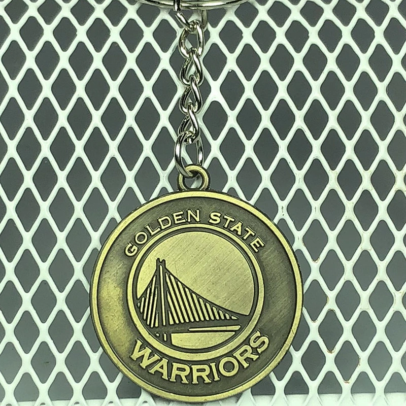 Antique Copper Pendant Metal Bag Keychains Basketball Team keychain