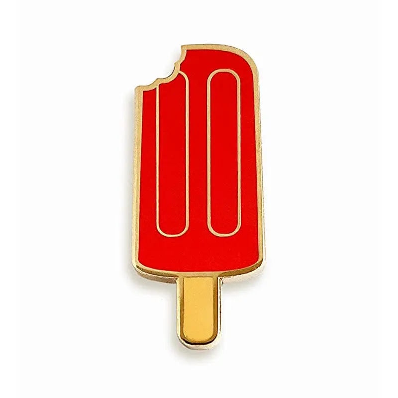 Making custom the summer popsicle shape hard enamel lapel pins