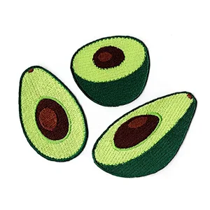 china direct factory custom fruit embroidery patches