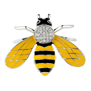 Factory Making Custom Cute Carton Bee Enamel Lapel Pin Wholesale Honey Bee Pins