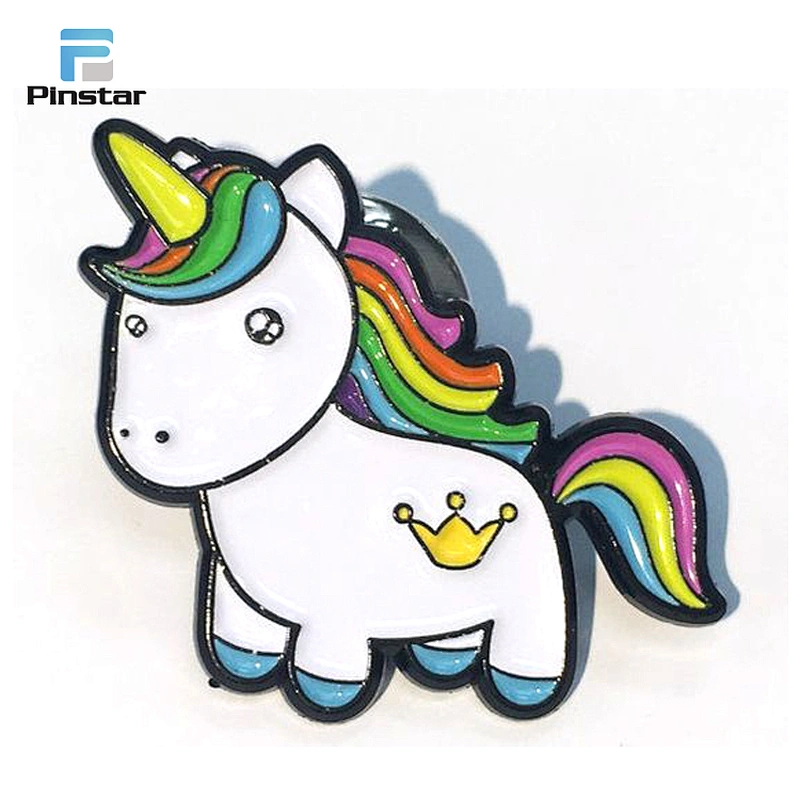 Customized Cute Unicorn Butterfly Clutch Brooch Pin Blank Lapel Pins