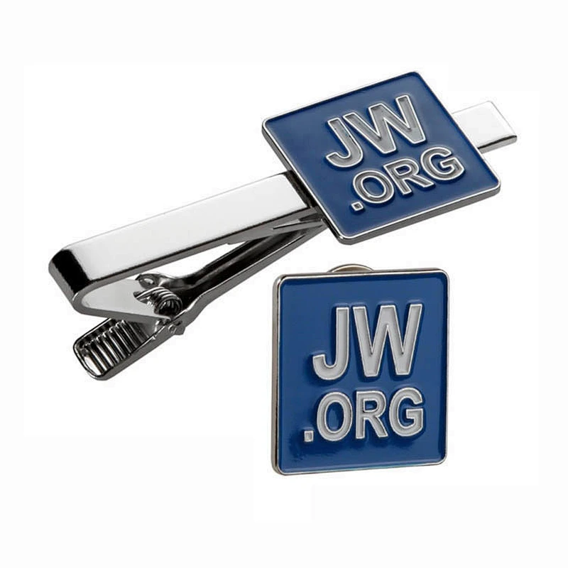 Wholesale High Quality Soft Enamel Metal Tie Pin JW.ORG Tie Clips Manufacturer