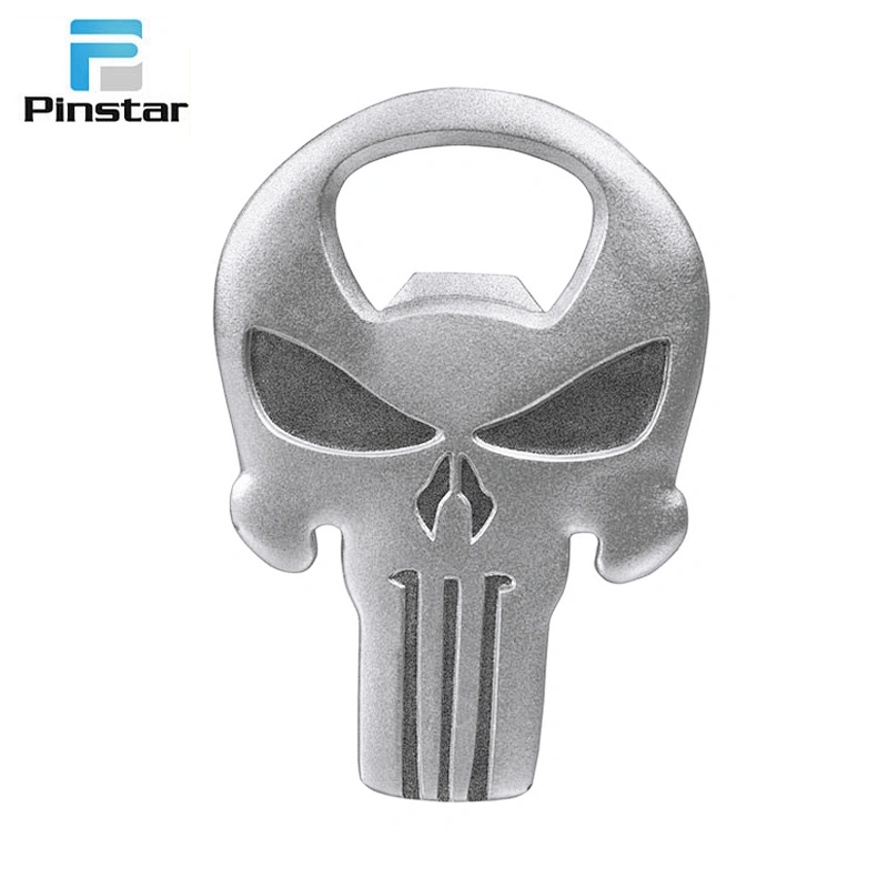High quality bottle shaped decorative logo metal fancy beer bottle cap opener