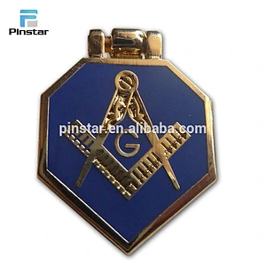 Custom masonic hard enamel promotional hinged lapel pins