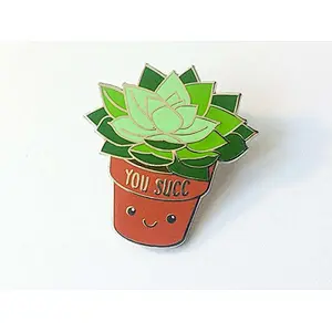 Making Custom different cactus Hard Enamel Gold Lapel Pins