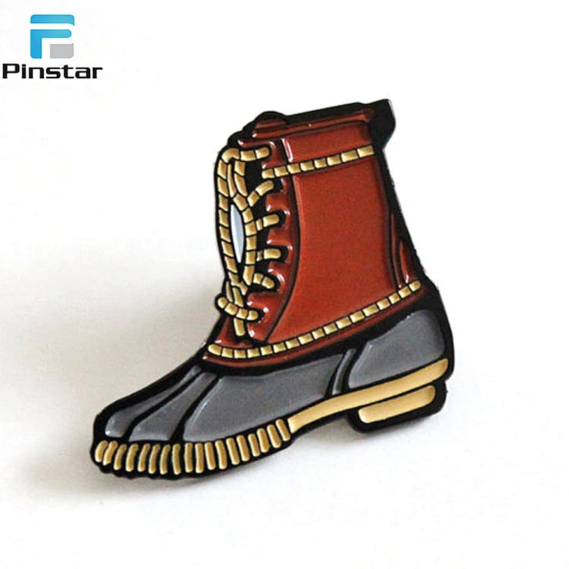 Wholesale Custom Soft Enamel Sport Shoes Lapel Pin Badge Manufacture