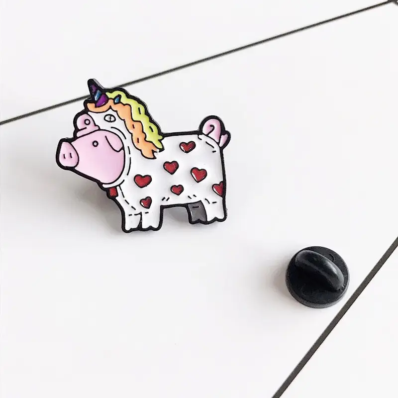 Pig Unicorn Cartoon Enamel Lapel Pin