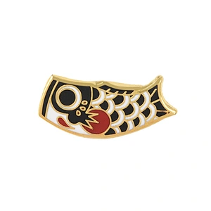 Japan Style Pin Fish shaped Enamel Pin Supplier