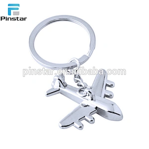 In stock factory price customized plane model keychains