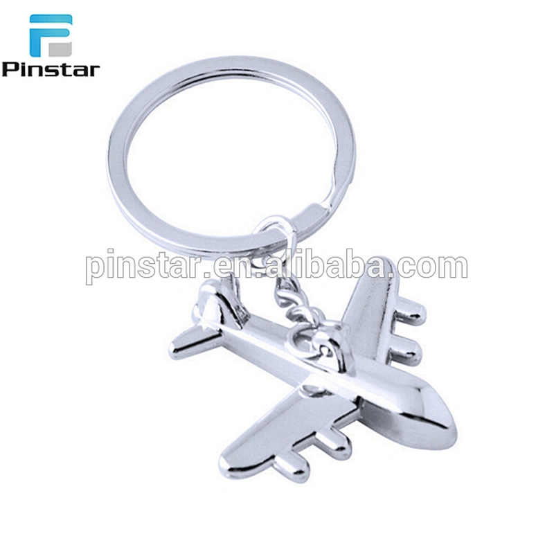 In stock factory price customized plane model keychains