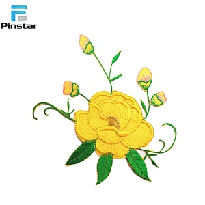 Low MOQ wholesale embroidery flower patch