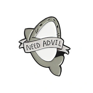 High Quality Custom Pins Animal Shark Soft Enamel Lapel Pin