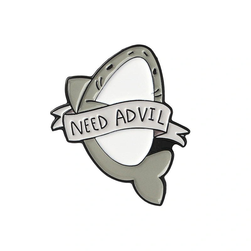 High Quality Custom Pins Animal Shark Soft Enamel Lapel Pin