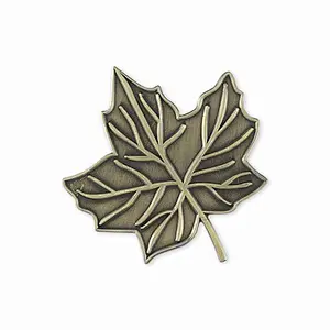 factory direct sale personalized custom metal maple leaf lapel pin
