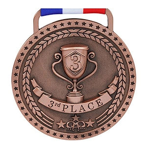 cheap metal blank ribbon hanger Gold Silver Bronze Sports Medals Custom Medal