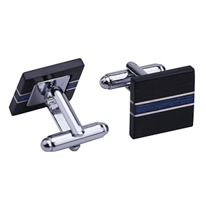 custom metal fashion tie clip and cufflink with custom logo for man